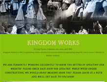 Tablet Screenshot of kingdomworksinc.org